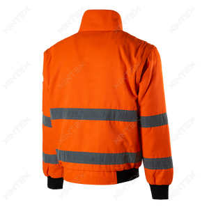 Chaqueta de Piloto Ligera de Alta Visibilidad para Mantenimiento al Aire Libre y Personal de Almacén con Bolsillos con Cremallera - Product Image 6
