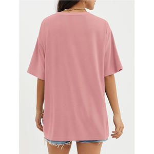 Oversized T <b>Shirts</b> Loose Fit Crew neck Short Sleeve Tops Summer Casual T <b>Shirt</b> Full Length Short Sleeves 100% Cotton - Product Image 6