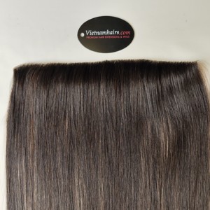 ผลิตในเวียดนาม - ผมแท้เวียดนาม 100% คุณภาพสูง แบบ Skin Weft เกรดผมดิบ คิวติเคิลครบ ราคาถูก มีหลายสี - Product Image 1