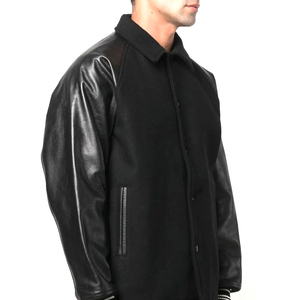 Vestes d'hiver pour hommes, style universitaire, en coton chenille, personnalisables, style streetwear gothique, imperméables et coupe-vent, avec logo personnalisé - Product Image 3