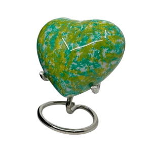 โกศใส่เถ้ากระดูกอลูมิเนียมรูปหัวใจอุปกรณ์สำหรับงานศพขี้เถ้าจากผู้ผลิตอินเดียที่เชื่อถือได้ - Product Image 1