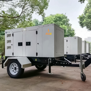 เครื่องกำเนิดไฟฟ้าดีเซลแบบเคลื่อนที่ 150-200kva สตาร์ทอัตโนมัติ ระบายความร้อนด้วยน้ำ เงียบพิเศษ พร้อมระบบ ATS ติดตั้งบนรถพ่วง ใช้งานกลางแจ้งในเมือง 3 เฟส 50/60hz - Product Image 6