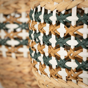 Panier 2025 décoratif fait main avec minéraux doublures en rotin bambou imprimé artisanat Promotion - Product Image 2