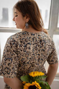 2024 largo hasta el suelo estampado floral manga corta elegante Boho Casual Maxi vestido - Product Image 2