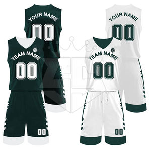 Uniforme de baloncesto reversible personalizado barato Haga su propio diseño Uniformes de camiseta de baloncesto reversibles en stock nuevo - Product Image 1