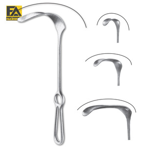 เครื่องมือผ่าตัดแบบดึงกลับ KOCHER WAGNER รุ่น F8-201 คลาส II ขนาด 22x15 มม. ความยาว 28 ซม. ทำจากสแตนเลส พร้อมตะขอเกี่ยวผิวหนัง ขนาดสั่งทำได้ ได้รับการรับรองมาตรฐาน CE และ ISO คู่มือการใช้งาน - Product Image 1