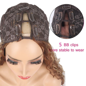 Pelucas sin pegamento con parte en V, cabello humano virgen Remy indio liso Yaki relajado, doble trama a máquina, todos los colores - Product Image 4