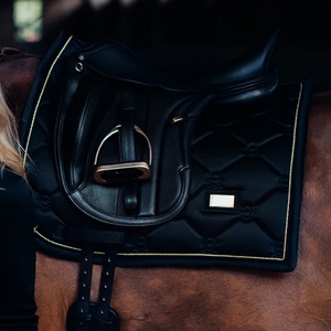 Almohadillas de Silla de Montar Ecuestres de Satén de Compresión Ajustable de Alta Calidad para Doma, Equitación Occidental, Salto y Competición, con Logotipo Personalizado - Product Image 5