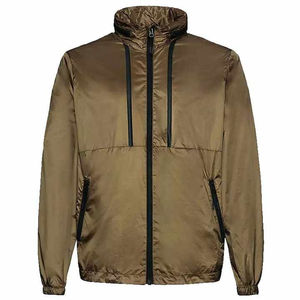 Veste coupe-vent décontractée de qualité supérieure pour hommes de qualité supérieure en cuir à motif solide grande taille fermeture éclair à capuche d'hiver - Product Image 1