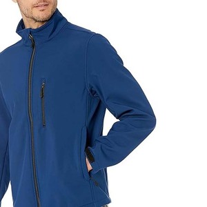 High Street hommes hiver toile Softshell veste imperméable Logo personnalisé coupe-vent pas cher prix Pakistan - Product Image 4