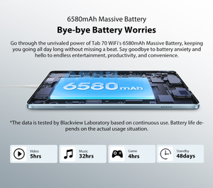 Bán buôn giá rẻ Blackview Tab 70 <span class=keywords><strong>4</strong></span> + 64GB lên đến 1GB Wifi <span class=keywords><strong>Android</strong></span> <span class=keywords><strong>Tablet</strong></span> Dual máy ảnh Dung lượng bộ nhớ - Product Image 5