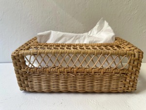 Caja de pañuelos rectangular con patrón de ratán tejido, caja de almacenamiento hecha a mano, ecológica, natural, para el hogar y decoración del hogar, venta al por mayor desde Vietnam - Product Image 2