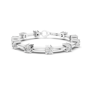 Bracelet en diamant de laboratoire 5,6 CT, diamant CVD VVS-VS-EF, or 18 carats, 14 carats, 10 carats et argent 925, options or rose, or jaune, or blanc - Product Image 2