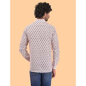 Chemise décontractée pour homme en coton imprimé à manches longues, respirante, en popeline ou tissu Oxford, motif floral ou à pois, offre ODM - Product Image 5