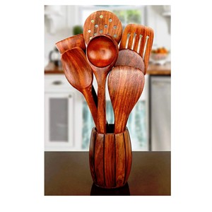 Juego de Servidores de Ensalada Recubiertos de Resina, Último Modelo, Ecológicos, Aptos para Lavavajillas, Utensilios de Cocina para el Hogar, 11 Pulgadas, Hechos en India - Product Image 5