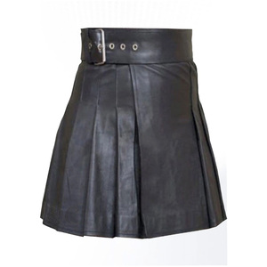 Kilts en cuir véritable les plus tendances avec un kilt en cuir pour femmes élégantes de haute qualité sur mesure pour des vêtements de plein air - Product Image 1