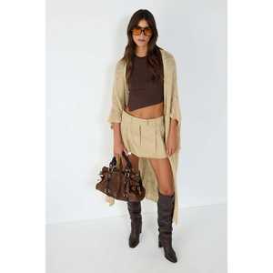 Body Corto Informal con Bordado de Piedras, Corte Asimétrico y Logotipo en la Parte Delantera - Product Image 1