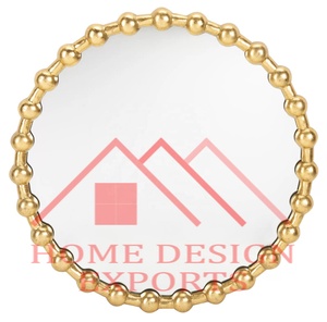 Espejo redondo de niquelado para decoración de pared, decoración para el hogar, para hoteles y restaurantes - Product Image 5