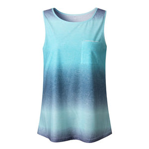 เสื้อกล้ามผู้หญิงแบบลำลองระบายอากาศได้ดีและบางทรงหลวมย้อมสีล้วนพร้อมเสื้อกล้ามสำหรับผู้หญิงขายส่งขนาดตามสั่ง - Product Image 5