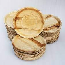 Assiettes à dîner en feuille d'areca naturelle jetables directes d'usine Technique de gravure de conception classique - Product Image 5