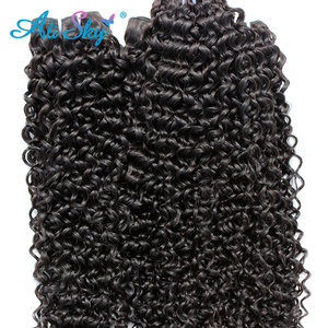 Ciocche di Capelli Indiani Grezzi Ricci Crespi 8 Pollici, Onda Naturale, Onda Profonda Morbida, Ricci Crespi Lisci Realizzati con Capelli Vietnamiti - Product Image 3