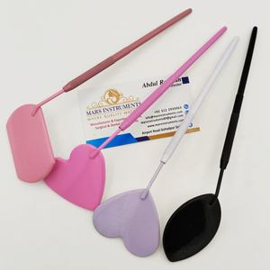 Miroir d'inspection de cils en forme de lune en acier inoxydable personnalisé finition en verre éclairé outil d'extension de cils de beauté durable - Product Image 6