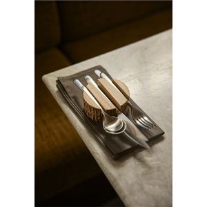 Plateau porte-couverts rustique fait main, organisateur de couverts minimaliste pour restaurant et hôtel, boîte de rangement durable pour cuillères et fourchettes - Product Image 2