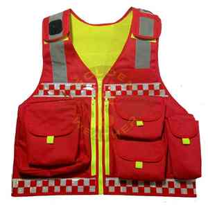 Vêtements de travail routier, veste de sécurité médicale, veste de sauvetage, vêtements de sécurité réfléchissants haute visibilité, uniforme de garde de sécurité rouge, veste tactique - Product Image 1
