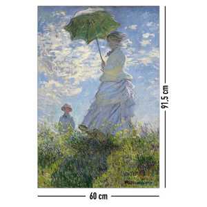 Affiche Madame Monet et son fils, femme avec un parasol, impression d'art - Product Image 4