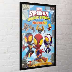 Póster moderno de Marvel Spidey y sus increíbles amigos, Web-Spinners en lienzo para decoraciones de cumpleaños - Product Image 2