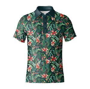 Camiseta de Golf de Alto Rendimiento para Hombre, Jersey Sólido de Spandex/Poliéster, Transpirable, de Secado Rápido, Antiarrugas, Manga Corta, Corte Regular - Product Image 2