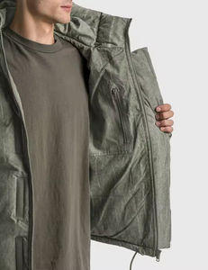 Veste matelassée à capuche chaude d'hiver, prix d'usine en gros OEM, imperméable et coupe-vent, style streetwear tendance - Product Image 6