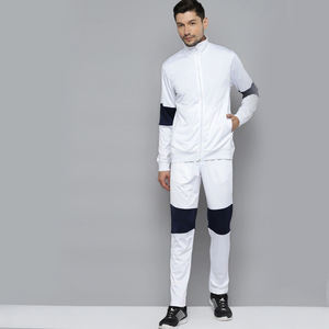 Trinda tricot โพลีเอสเตอร์ชุดวอร์มสำหรับผู้ชายชุดวิ่งออกกำลังกายระบายอากาศชุดวอร์มเล่นกีฬาลำลองกลางแจ้ง2ชิ้น - Product Image 1