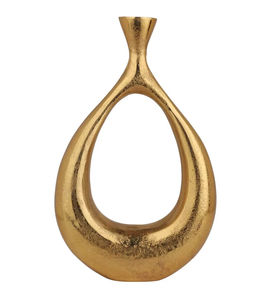 Florero de hierro costero más vendido, hecho a mano, chapado en oro Premium de aluminio, Decoración de mesa elegante para bodas, jarrones de Metal - Product Image 3