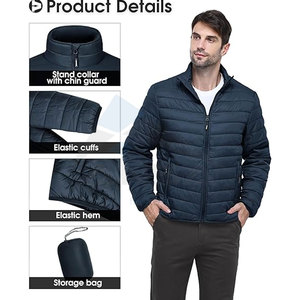 Proveedor a granel Chaquetas acolchadas con aislamiento ligero para hombre Abrigo de senderismo de esquí de invierno Diseños de colores OEM, pantalla de hojaldre, bordado - Product Image 6