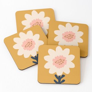 Posavasos de madera maciza superventas, rebanadas en blanco con alfombrillas antideslizantes para oficina en casa, alfombrilla de madera para taza de café - Product Image 4