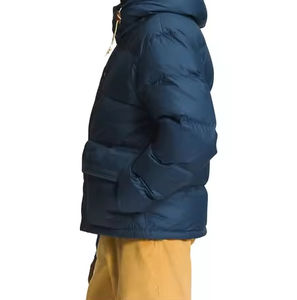 เสื้อโค้ทผู้ชายผ้าฝ้ายแบบใหม่ล่าสุด แจ็คเก็ตพัฟเฟอร์แบบมีฮู้ด แจ็คเก็ตพัฟเฟอร์แบบสั้นพิมพ์โลโก้ได้ตามสั่ง แจ็คเก็ตพัฟเฟอร์แบบสั้นไซส์ใหญ่พิเศษสำหรับฤดูหนาว - Product Image 5