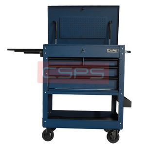 Carrito utilitario CSPS 84Cm 04 Cajones Capacidad de acero recubierto de polvo 320 Kg Caja de herramientas rodante de almacén para la industria de garaje mecánico - Product Image 2
