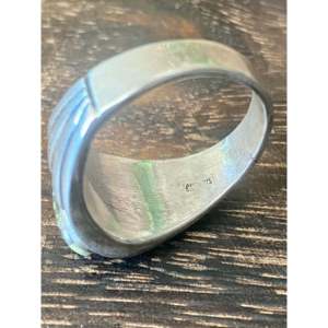 Navajo-<b>Crafted</b> Cultural Collectible Ring Turquoise & Sterling Silver Inlay Size 11.5 - Product Image 5