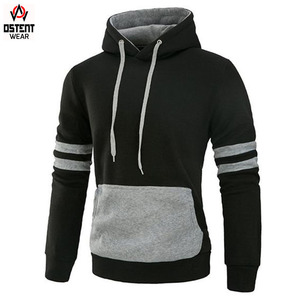 Vente en gros de nouvelle mode sweats à capuche pour hommes logo personnalisé coupe régulière fermeture éclair style décontracté poche 100% coton polaire haute - Product Image 2