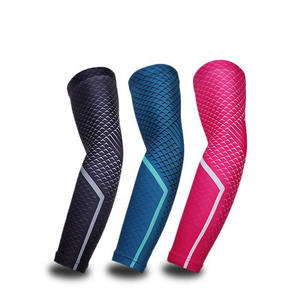 Vente en gros de manches de bras de compression de volley-ball de conception personnalisée de couleurs mélangées à motif de serpent manchons de soutien du coude de basket-ball sportif - Product Image 2