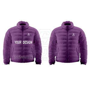 Chaquetas acolchadas hechas a medida para hombre 2025 impermeable cuello levantado logotipo frontal tamaño personalizado alta calidad fabricante de Pakistán - Product Image 4