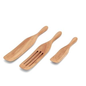 Madera masa fermentada pan Spurtle utensilio de cocina herramienta espátula accesorios de cocina mejor precio - Product Image 1