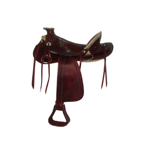 Selles de course anglaises en cuir véritable 100% de haute qualité Style occidental confortable avec ensemble assorti pour l'équitation - Product Image 1