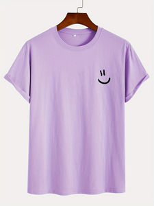 Nouveau design, qualité de luxe, 100% coton, coupe classique, légèrement tombante aux épaules, t-shirt homme uni respirant et écologique - Product Image 6