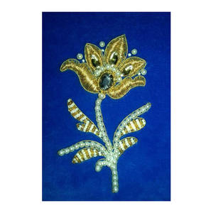 Embroidery Neck Iron-On Peacock Patches for Clothes Jackets Jean's Blouse Saree Decorative Dress Decoration <b>Fashion</b> <b>Accessories</b> - Product Image 4