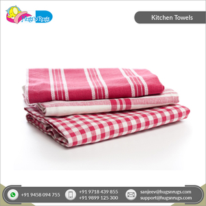 100% algodón hecho superventas calidad excepcional tamaño personalizado alta absorción de agua colorido Lino toallas de cocina - Product Image 2