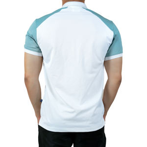 Polo de manga corta de algodón para hombre, informal, clásico, de color sólido, personalizado, con logotipo bordado - Product Image 2