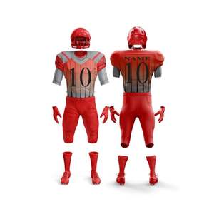 Vêtements de sport de bonne qualité, uniformes de football de conception personnalisée, ensembles d'uniformes de football américain en polyester - Product Image 1