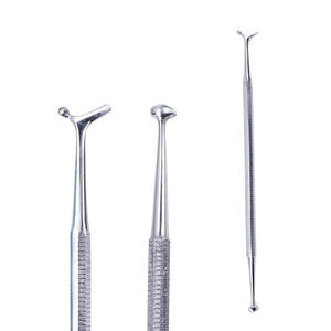 Pulidor dental de doble punta para amalgama y composite, instrumentos de relleno con agarre moleteado, plateado, manual, Clase I - Product Image 1